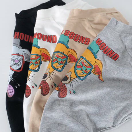 HUNGRY HOUND  SHORT SLEEVE　BLACK