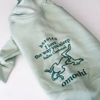 へそてん刺繍 LONG SLEEVE ライトグリーン