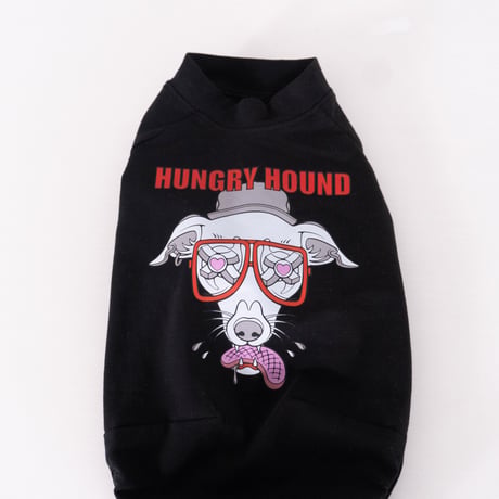 HUNGRY HOUND  SHORT SLEEVE　BLACK