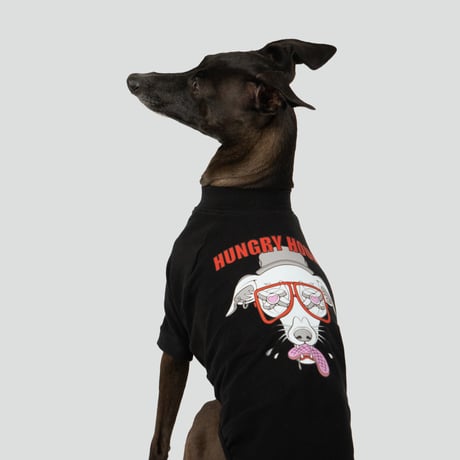 HUNGRY HOUND  SHORT SLEEVE　BLACK