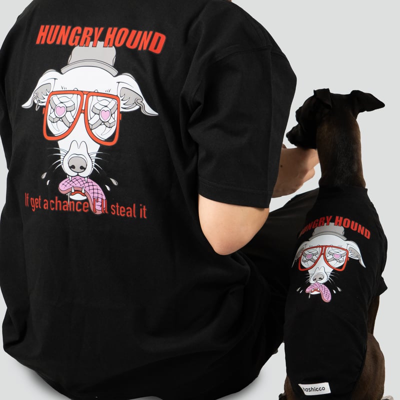 HUNGRY HOUND Tシャツ アダルト BLACK | hashicco
