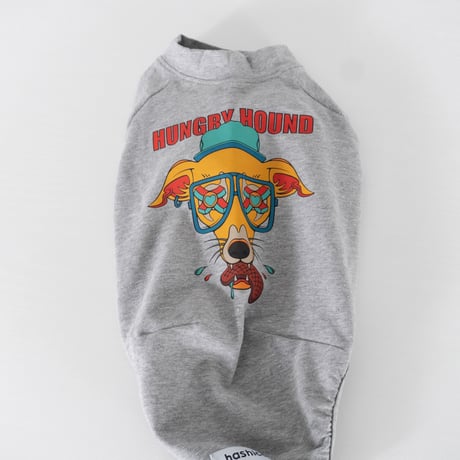 HUNGRY HOUND  SHORT SLEEVE　GRAY