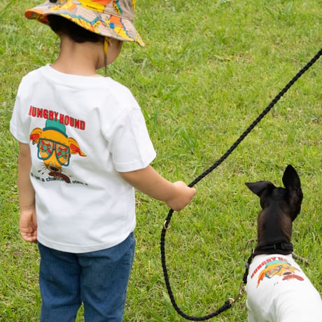 HUNGRY HOUND  Tシャツ  キッズ WHITE