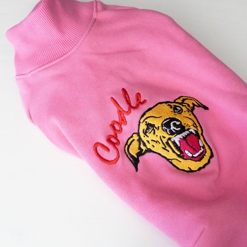 虎風イタグレ刺繍 LONG SLEEVE ピンク | hashicco