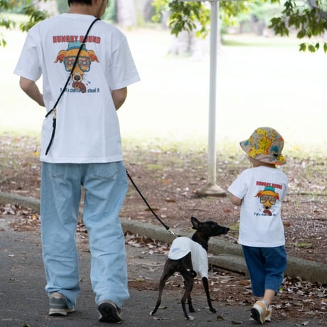HUNGRY HOUND  Tシャツ  キッズ WHITE