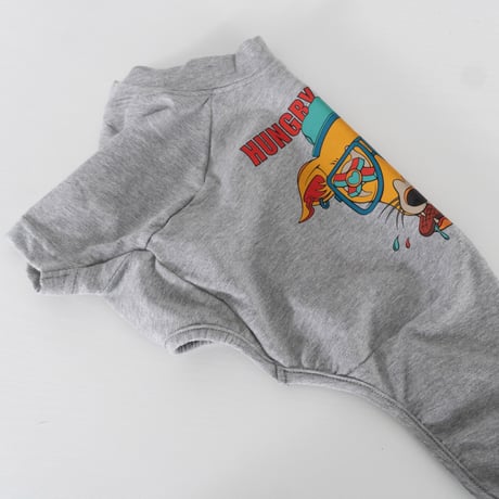 HUNGRY HOUND  SHORT SLEEVE　GRAY