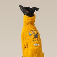 Abarenbou刺繍ボアロンパース マスタード
