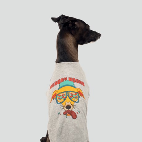 HUNGRY HOUND  SHORT SLEEVE　GRAY