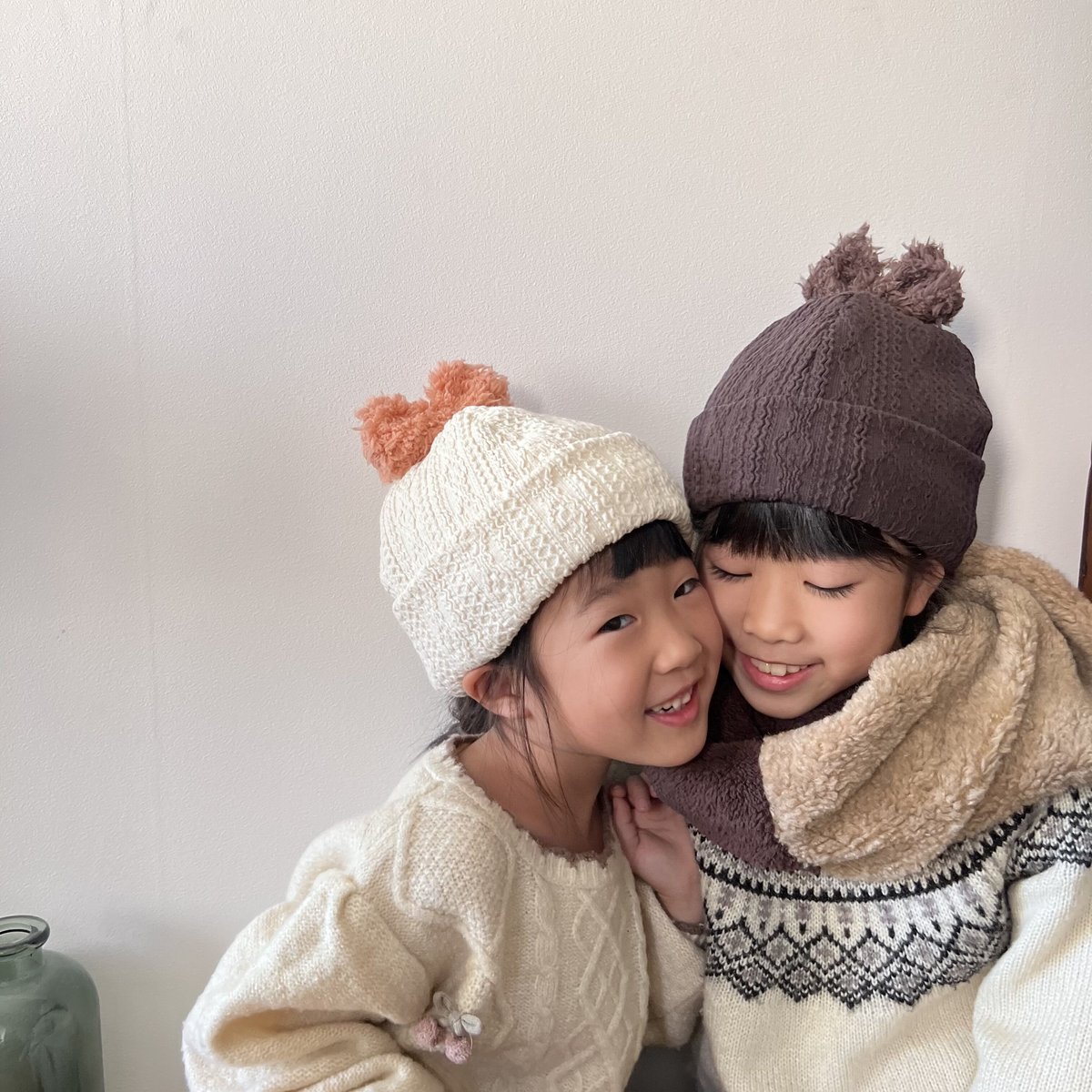 アラン縄編み』ニット帽☆親子コーデ | mymade's STORE