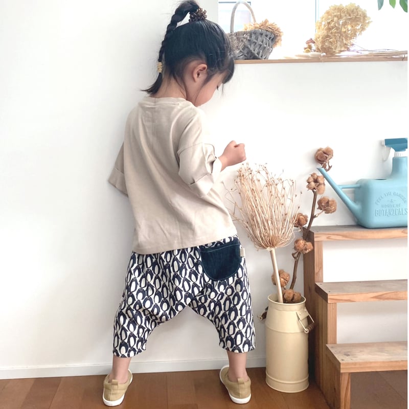 ペンギン×児島デニム』ハーフサルエルパンツ | mymade's STORE
