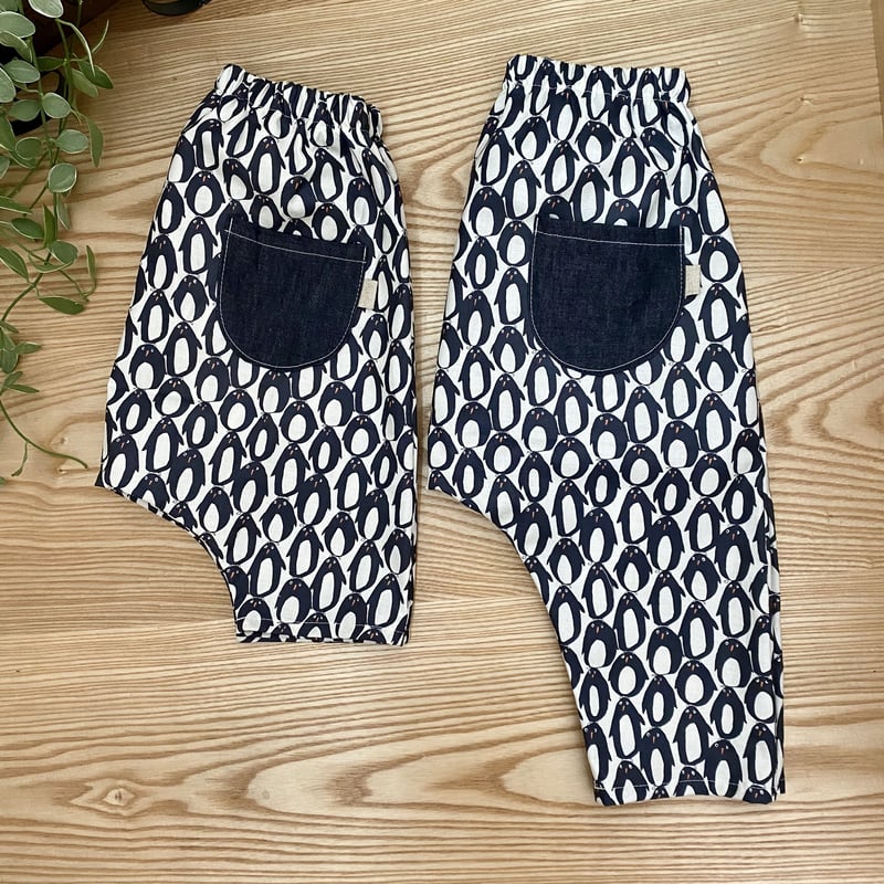 ペンギン×児島デニム』ハーフサルエルパンツ | mymade's STORE