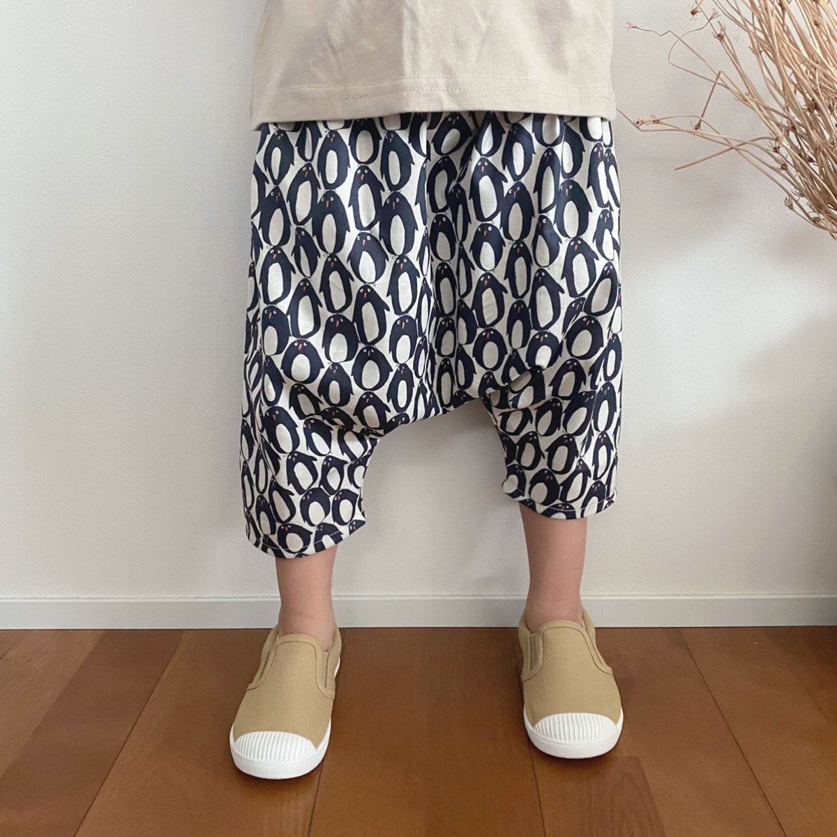 ペンギン×児島デニム』ハーフサルエルパンツ | mymade's STORE