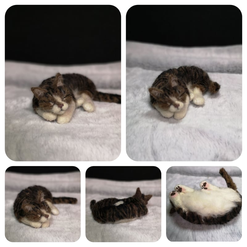 ☆愛猫オーダーメイドLサイズ☆羊毛フェルトオーダー(愛猫 ねこ ☆愛猫オーダーメイドLサイズ☆羊毛フェルトオーダー(愛猫 ねこ