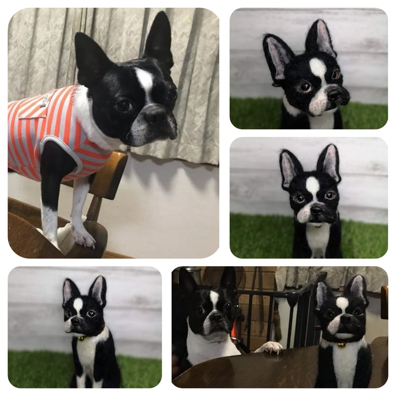 ☆愛犬オーダーメイドMサイズ☆羊毛フェルトオーダー(愛犬 わん ☆愛犬オーダーメイドMサイズ☆羊毛フェルトオーダー(愛犬 わん