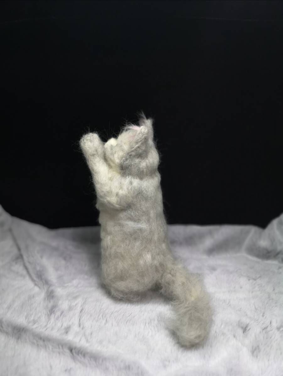 羊毛フェルト 三毛猫～おねだりポーズ | まりんの家