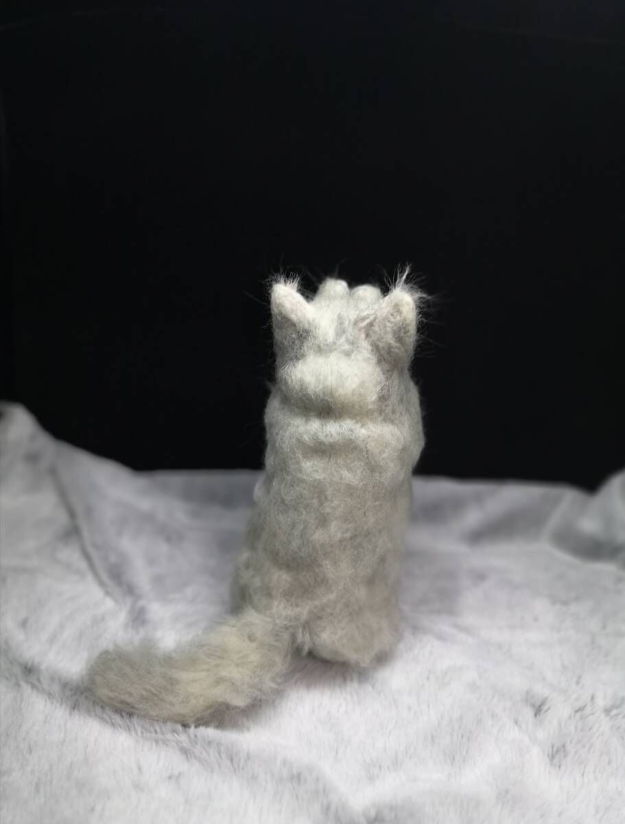 羊毛フェルト 三毛猫～おねだりポーズ | まりんの家