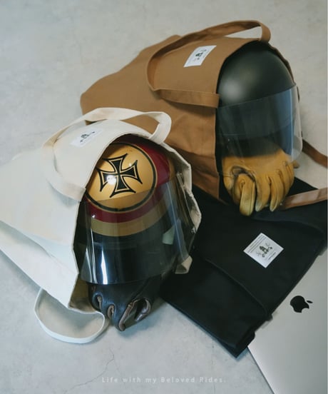ヘルメットートバック｜ブラック・ナチュラル・ブラウン
