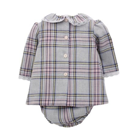 【即納】［Foque］Gray Check Shorts set