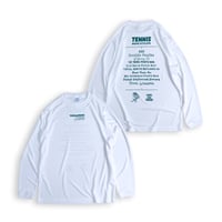 YARU des TENNIS ヤルデテニス / SUMMARY DRY LONGSLEEVE TEE / WHITE × BRITISH GREEN