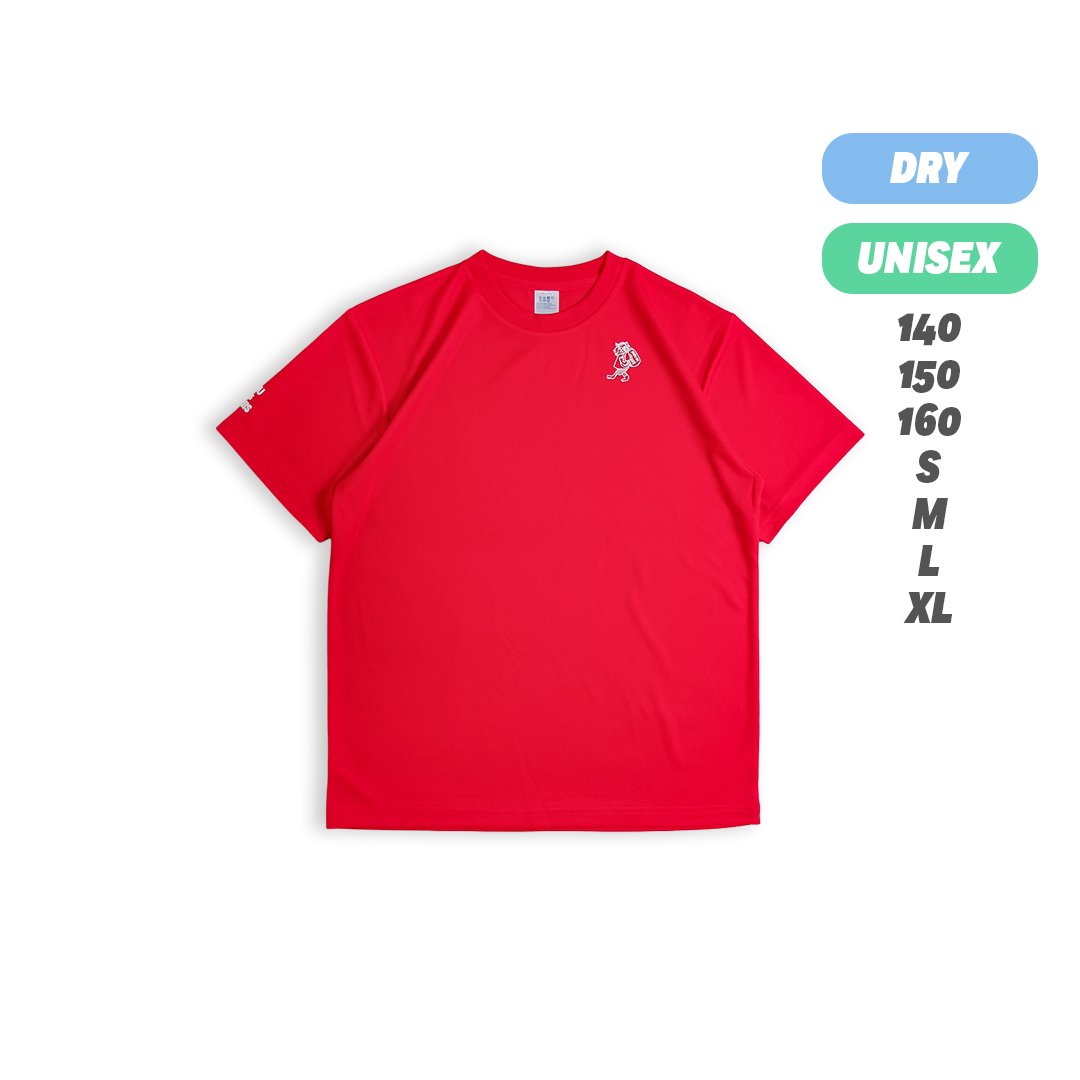 YARU des TENNIS ヤルデテニス / GAME SHIRT / RED × WHI