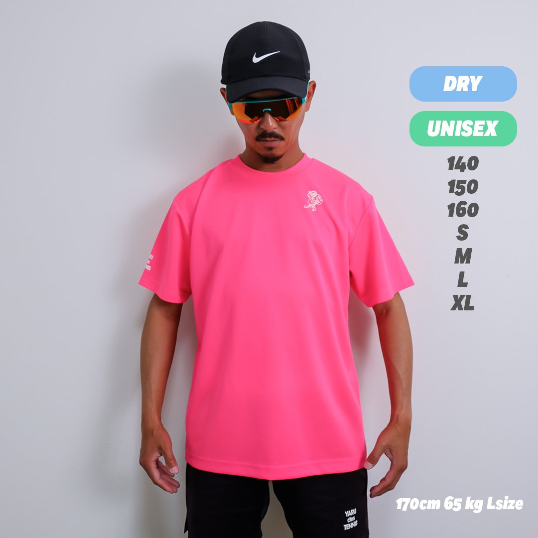 YARU des TENNIS ヤルデテニス / GAME SHIRT / NEONPINK