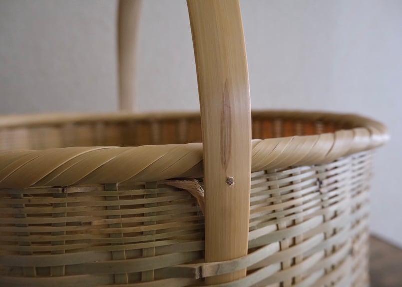 東 浩章 竹籠（買い物籠）/ Bamboo Shopping Basket | 月花 onli