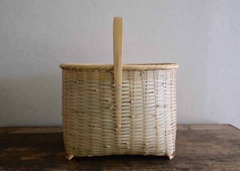 東 浩章 竹籠（買い物籠）/ Bamboo Shopping Basket | 月花 onli