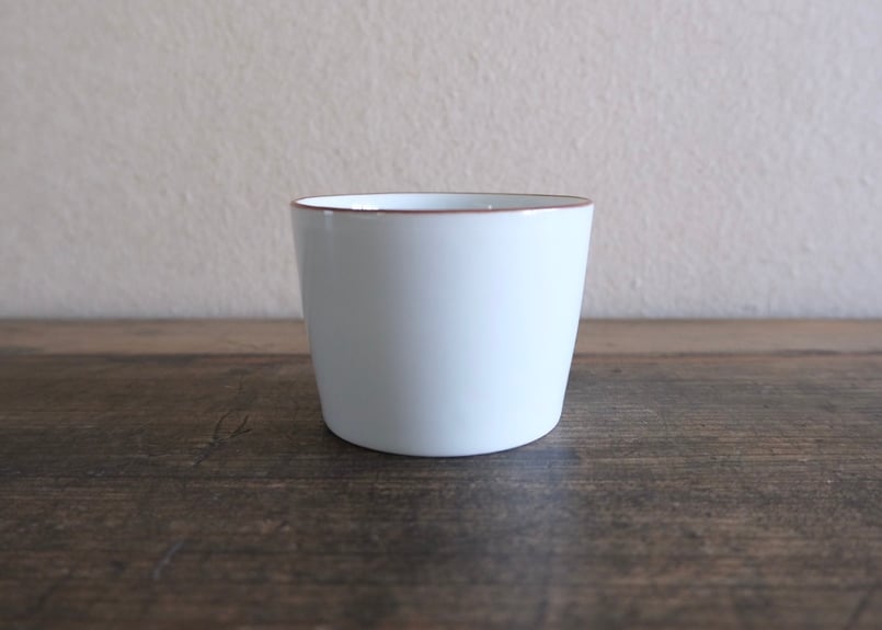 器峰窯 蕎麦猪口 縁錆 / Rusted edge cup (Soba choko) | 月花