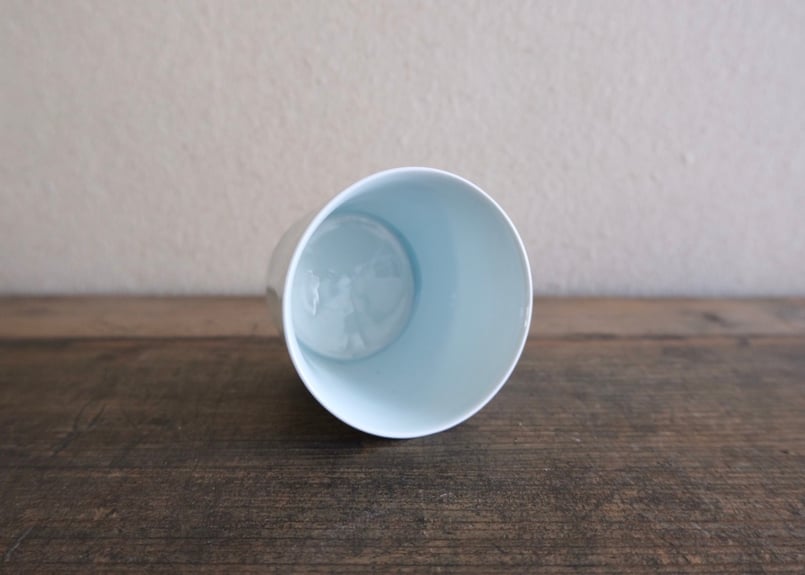 竜山窯 五嶋竜也 青白磁カップB / Blue porcelain cup B | 月花 on
