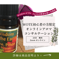 【オンライン】WOTE初心者の方限定無料アロマコンサルテーションサンプル無し