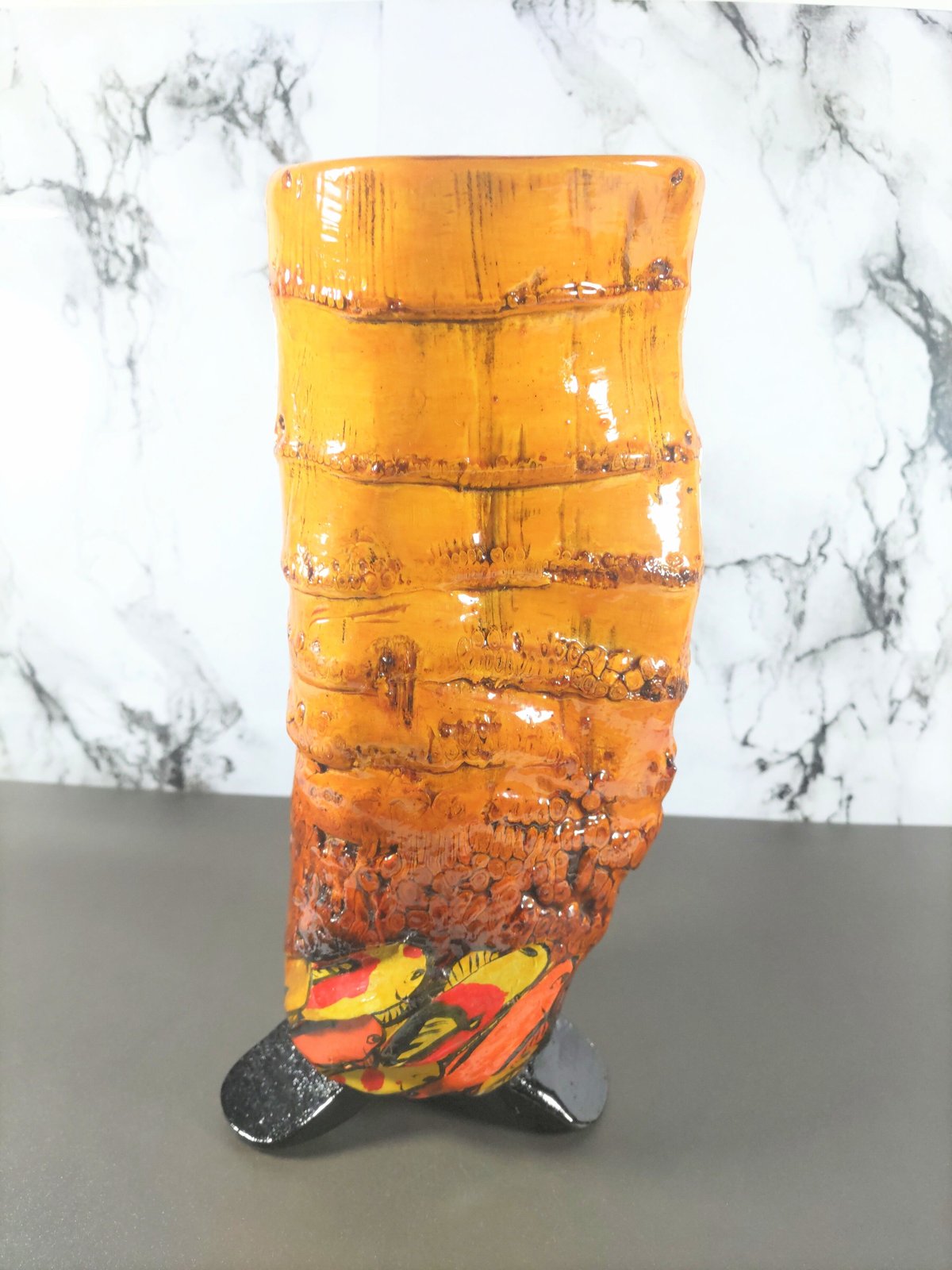 竹製花器 亀(根付き) 竹製花器 亀(根付き)