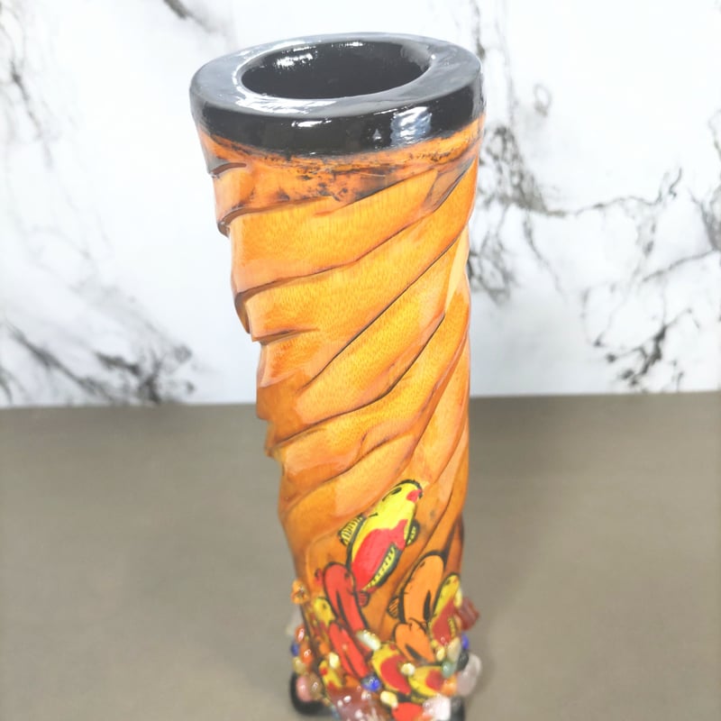 竹製 花器 約27cm 竹製花器「雅」 | 南アルプス竹工房 竹石【ちくせき】 STORE