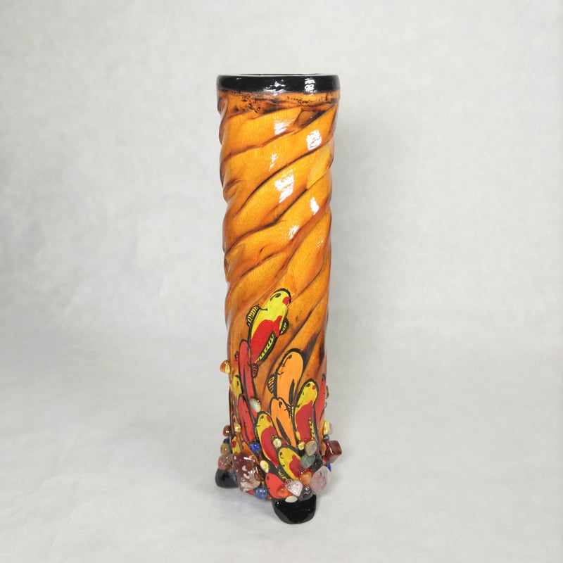 竹製 花器 約27cm 竹製花器 | 南アルプス竹工房 竹石【ちくせき】 STORE
