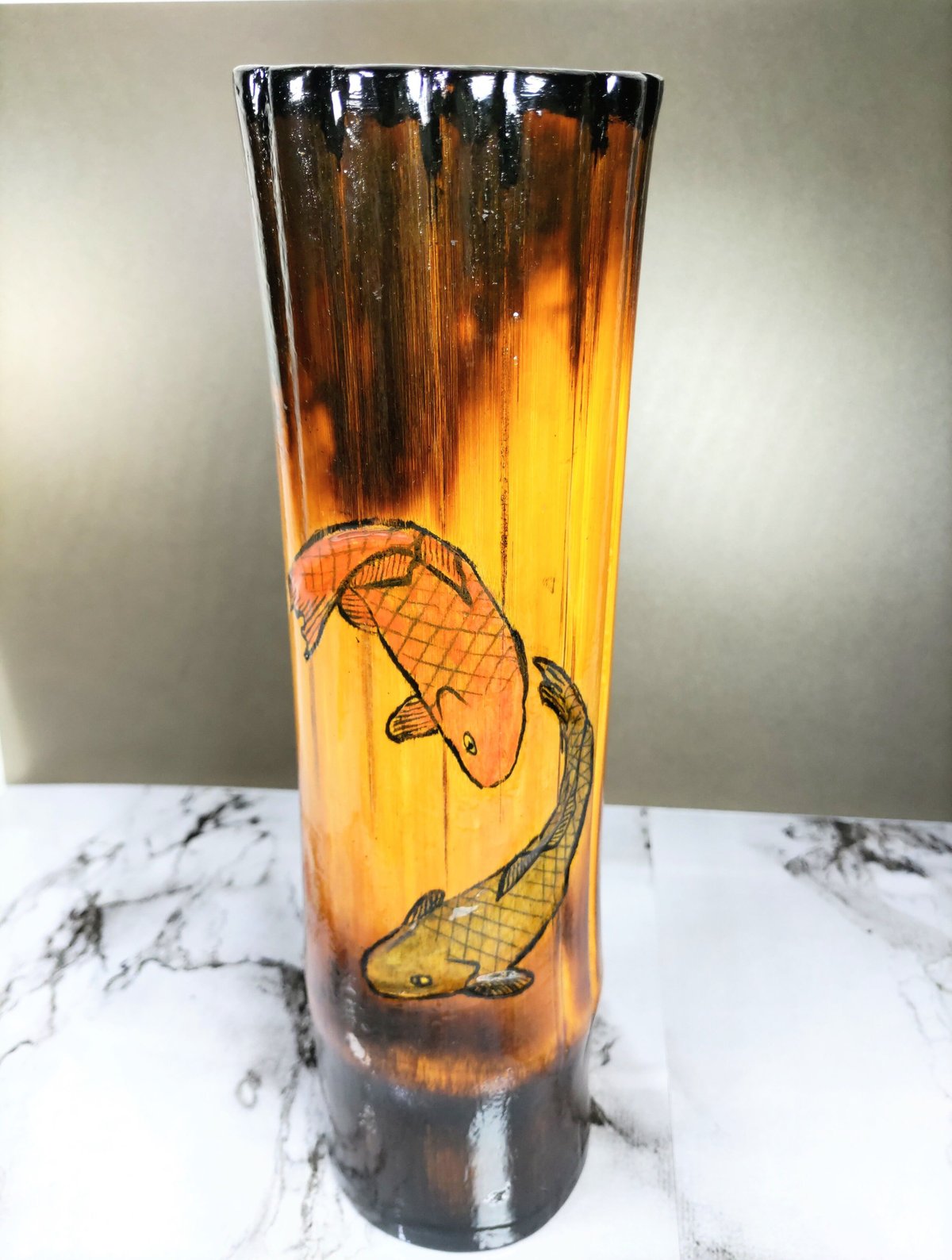 花器　つり竹花器 竹製花器 | 南アルプス竹工房 竹石【ちくせき】 STORE
