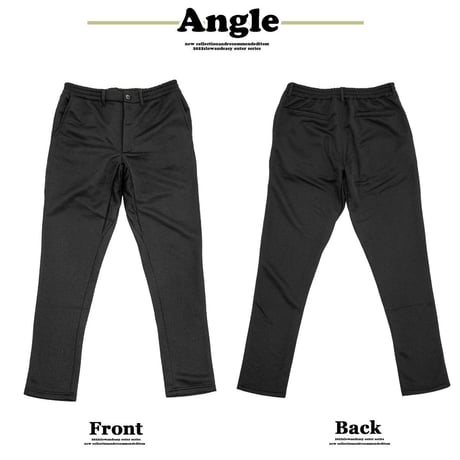 スポンジエンボス テーパード パンツ ゴルフパンツBlack(3color)
