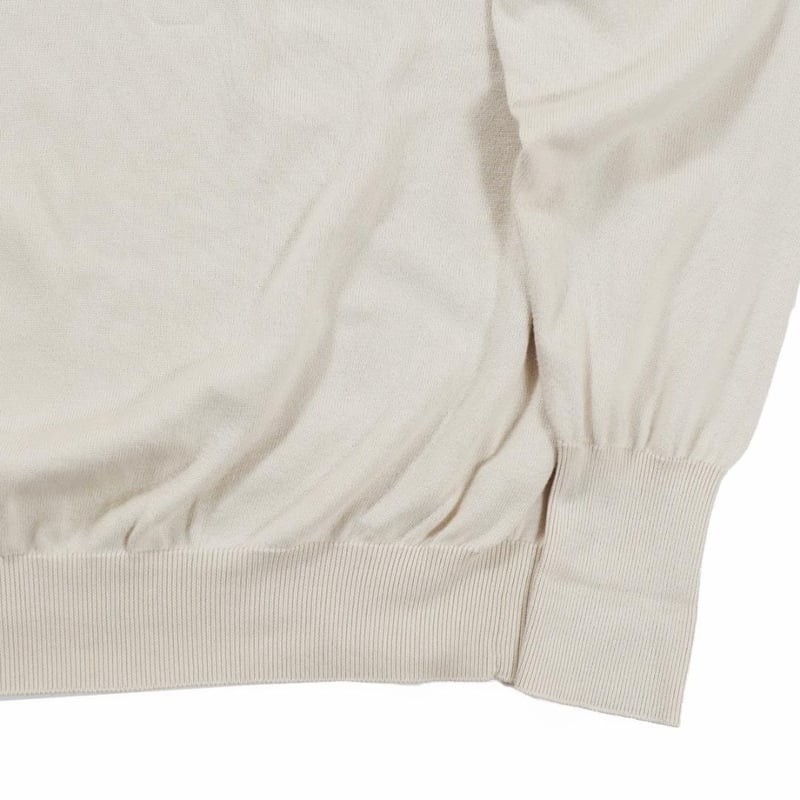 A.PRESSE Cotton Knit L/S ニット ECRU 2 RU | denim 