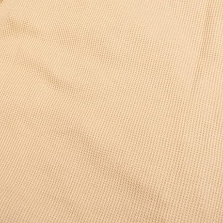 サーマル ワッフル クルーネック ロングTシャツ /Beige(4color)