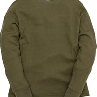 サーマル ワッフル クルーネック ロングTシャツ /Khaki(4color)