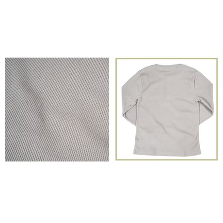 サーマル ワッフル ヘンリーネック ロンT/Gray(4color)