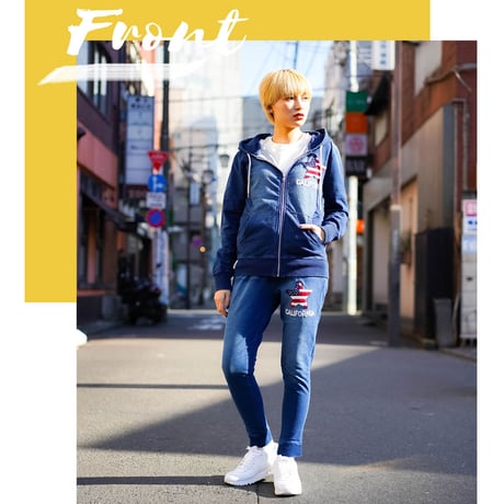 N－サガラ星条旗 デニム セットアップ ユニセックス/Navy(2color)
