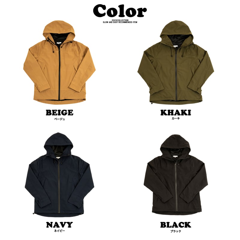 防風ジップ マウンテンパーカー/ベージュ(全4色) | denim setup 防風ジップ マウンテンパーカー/ベージュ(全4色) | denim setup