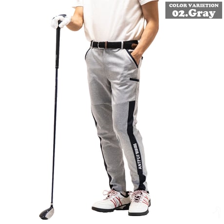 4way ストレッチ ジョガーパンツ ゴルフパンツ Gray(3color)