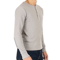 サーマル ワッフル ヘンリーネック ロンT/Gray(4color)