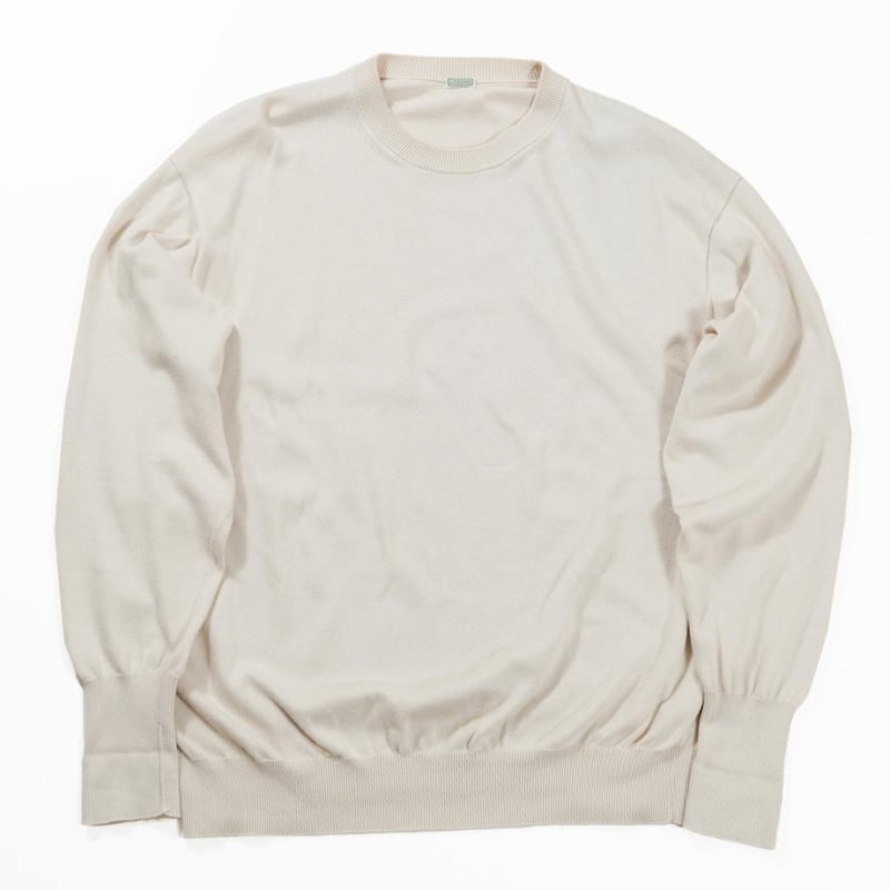 A.PRESSE Cotton Knit L/S ニット ECRU 2 RU | denim 