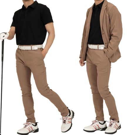 ゴルフ スーパーストレッチ 超伸縮 4P ゴルフ パンツ/Camel(3color)