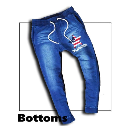 N－サガラ星条旗 デニム セットアップ ユニセックス/Navy(2color)