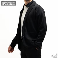 スポンジエンボス ストレッチ 2B テーラードジャケットBlack(3color)