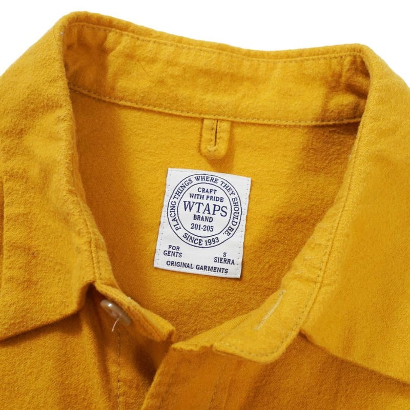 WTAPS ダブルタップス ワークシャツ イエロー/S RU | denim WTAPS ダブルタップス ワークシャツ イエロー/S RU | denim
