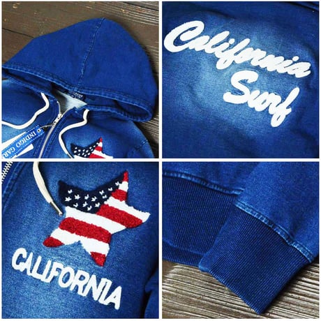 N－サガラ星条旗 デニム セットアップ ユニセックス/Navy(2color)