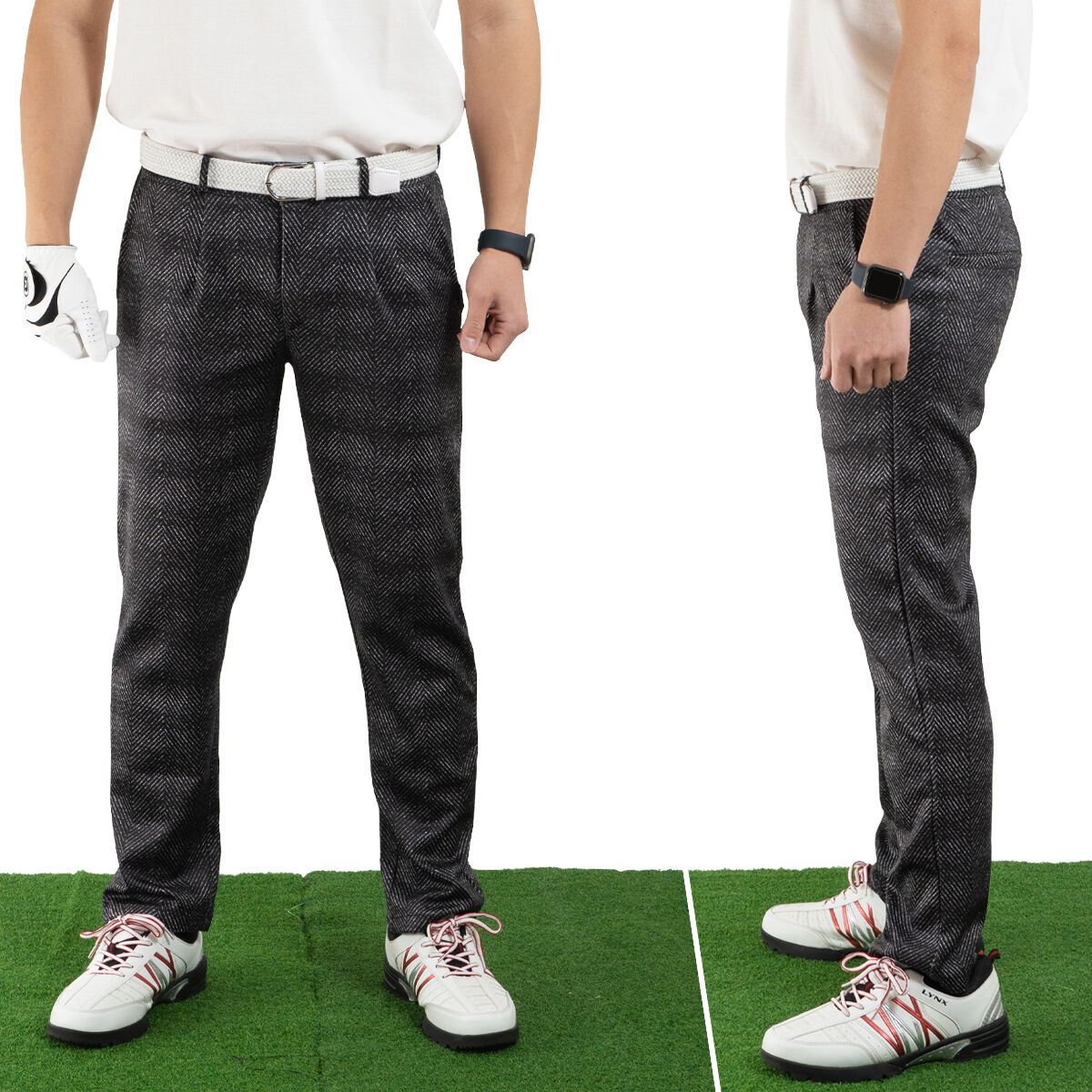 23区 - 692新品23区GOLFストレッチヘリンボーン スカート紺W64￥18700 WOMEN】【ストレッチ】キュロットスカート / 23区GOLF